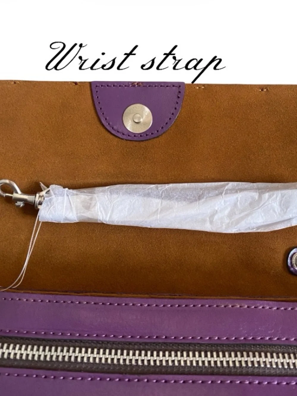 Patricia Nash Baku genuine leather plum jam clutch/crossbody